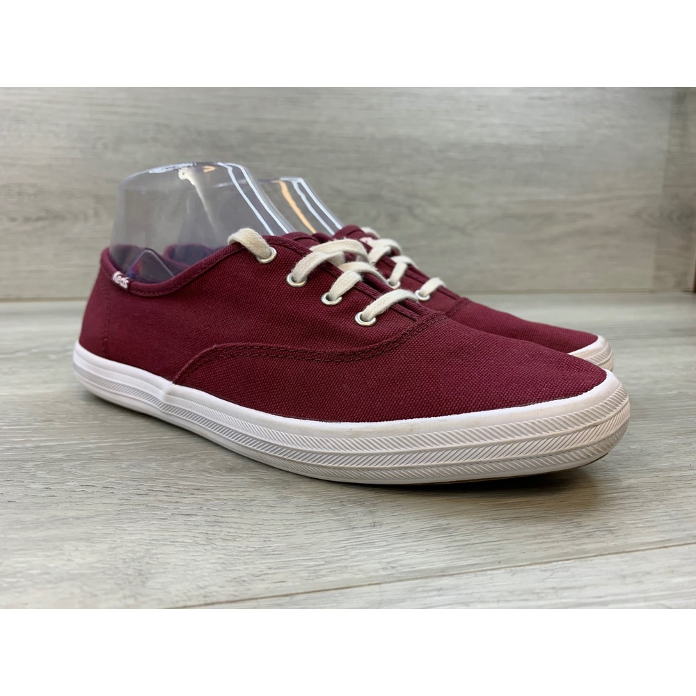 Keds Champion Softerra Burgundy Maroon Canvas Sneakers Women's 7 Classic Shoes